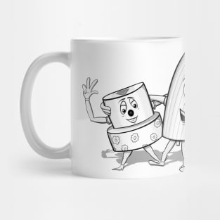 Double Trouble Graffiti Caps Mug